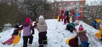 MŠ - Žlutá třída, zimní radovánky a malování do sněhu (16. 1. 2026)